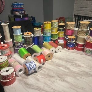 Assorted various colors ribbon